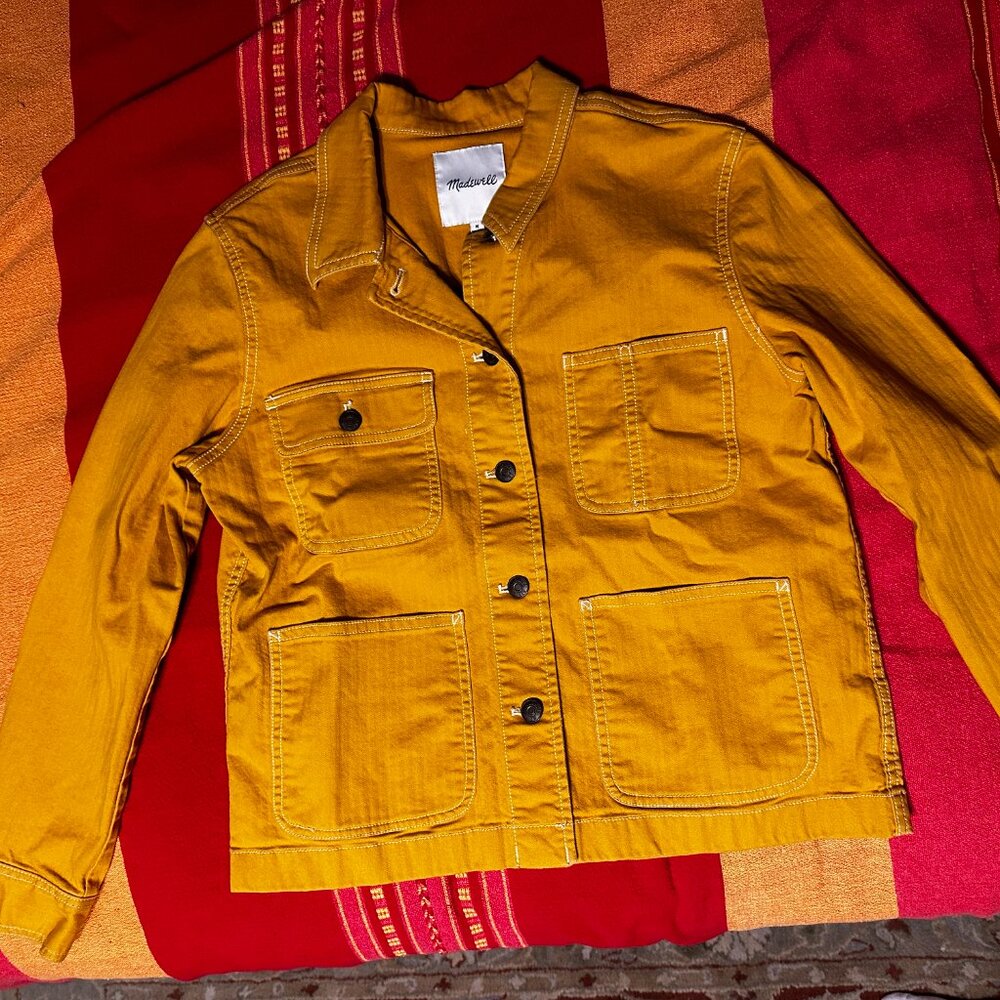 Madewell Cropped Chore Jacket Tungsten - Picture 7 of 10